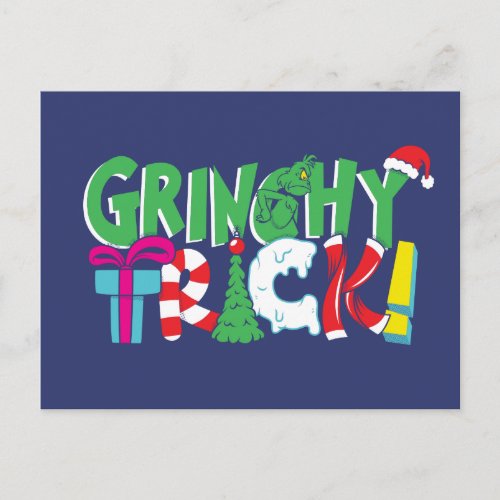 Dr Seuss  Grinchy Trick Postcard