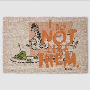 Dr. Seuss Guy-Am-I "I Do Not Like Them" Fiber Doormat