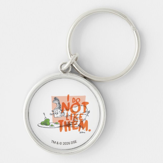 Dr. Seuss Guy-Am-I "I Do Not Like Them" Keychain (Front)