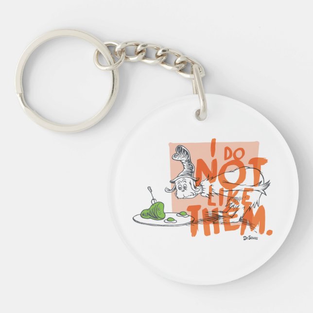 Dr. Seuss Guy-Am-I "I Do Not Like Them" Keychain (Front)