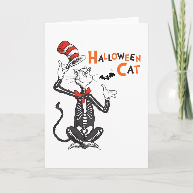 Dr. Seuss | Halloween Cat in the Hat Card (Front)