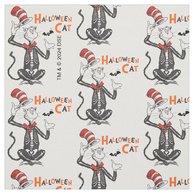 Dr. Seuss | Halloween Cat in the Hat Fabric (Swatch)