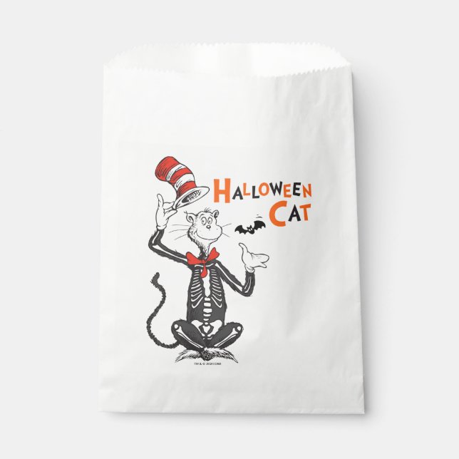 Dr. Seuss | Halloween Cat in the Hat Favor Bag (Front)