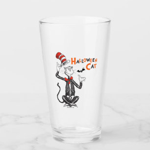 Dr. Seuss Halloween Cat in the Hat Glass