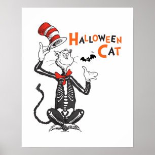Dr. Seuss Halloween Cat in the Hat Poster