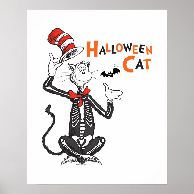 Dr. Seuss | Halloween Cat in the Hat Poster (Front)