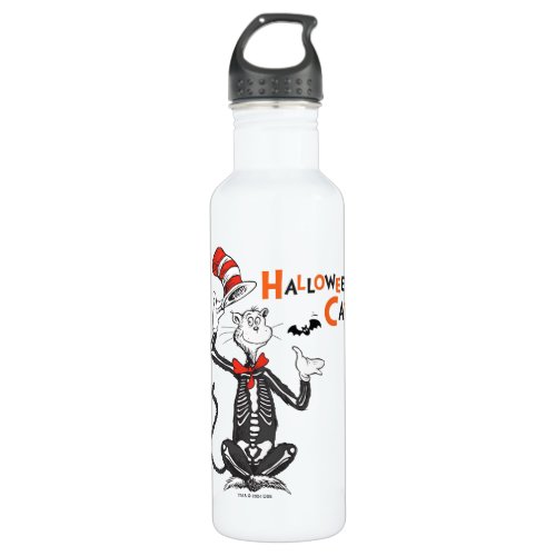 Dr Seuss  Halloween Cat in the Hat Stainless Steel Water Bottle