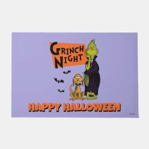 Dr Seuss  Hallowen Grinch Night Graphic Doormat