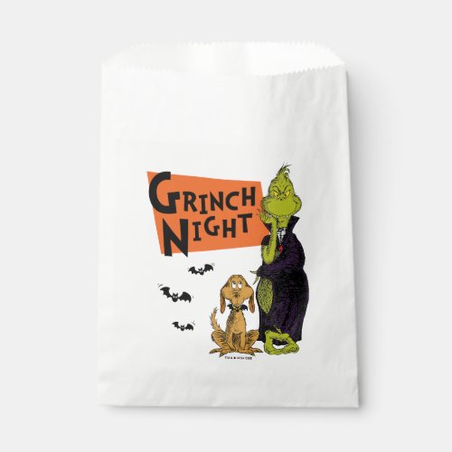 Dr Seuss  Hallowen Grinch Night Graphic Favor Bag