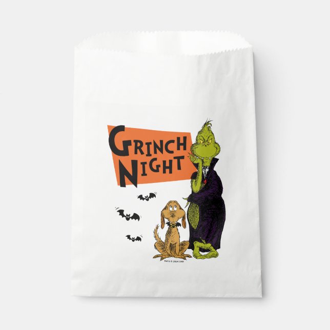 Dr. Seuss | Hallowen Grinch Night Graphic Favor Bag (Front)