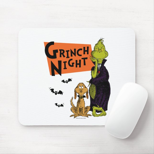 Dr. Seuss | Hallowen Grinch Night Graphic Mouse Pad (With Mouse)