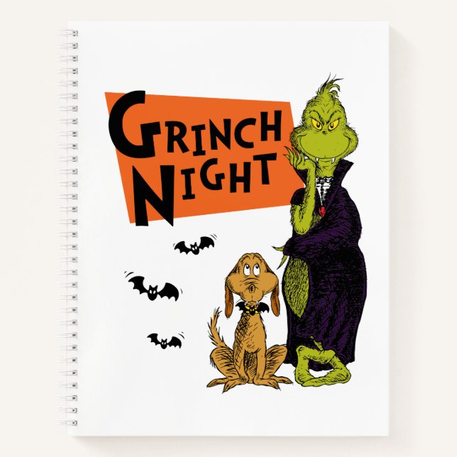 Dr. Seuss | Hallowen Grinch Night Graphic Notebook (Front)