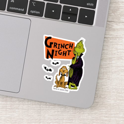Dr Seuss  Hallowen Grinch Night Graphic Sticker