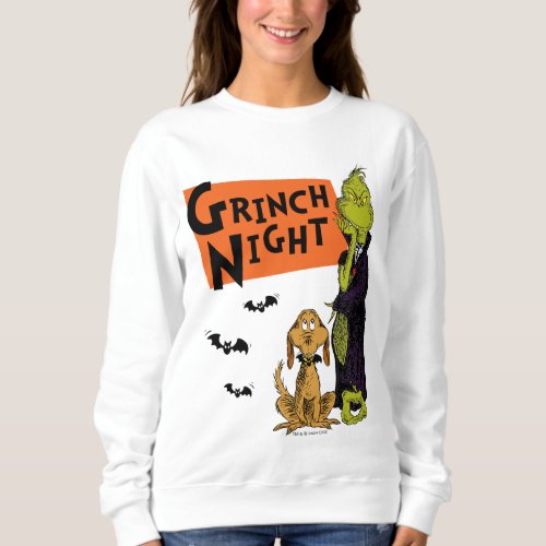 Dr Seuss  Hallowen Grinch Night Graphic Sweatshirt