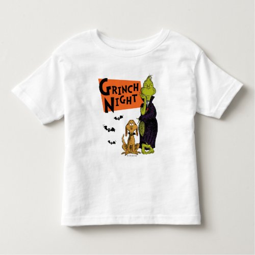Dr Seuss  Hallowen Grinch Night Graphic Toddler T_shirt