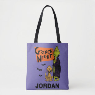 Dr. Seuss Hallowen Grinch Night Graphic Tote Bag