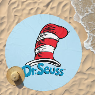 Dr. Seuss Hat Logo Beach Towel
