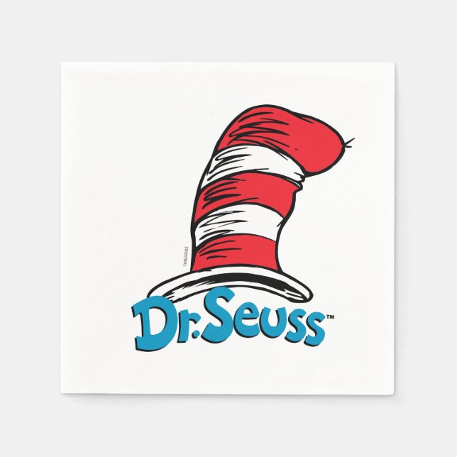 Dr. Seuss Hat Logo Napkins (Front)