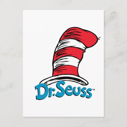 Dr Seuss Hat Logo Postcard