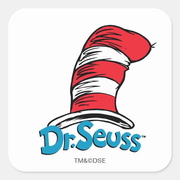 Red & White Hat 3 Sheets! DR SEUSS Cat in the Hat Stickers 