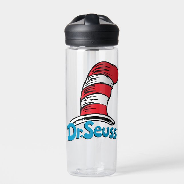 Dr. Seuss Hat Logo Water Bottle (Front)