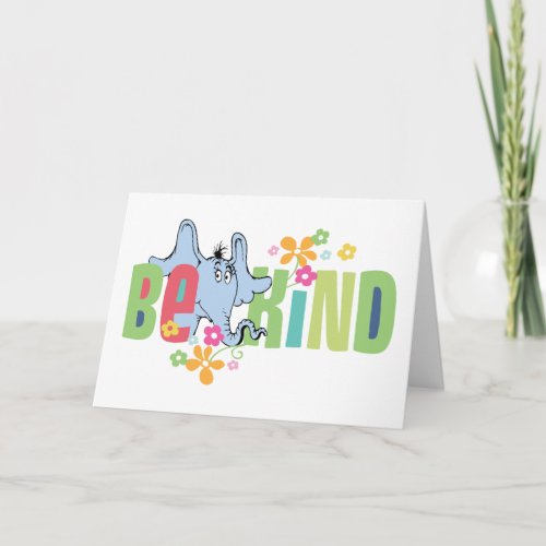 Dr. Seuss Horton Hears A Who | Be Kind Card