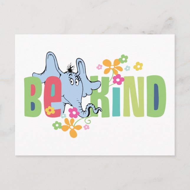 Dr. Seuss Horton Hears A Who | Be Kind Postcard (Front)