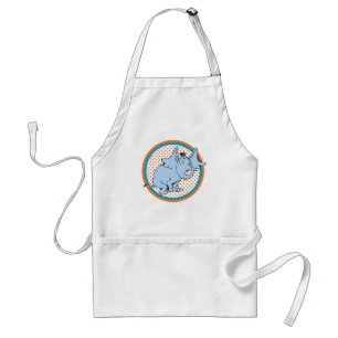 Dr. Seuss Horton Hears A Who Orange Polka Dots Adult Apron