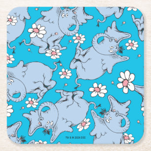 Dr. Seuss Horton Hears a Who Square Paper Coaster