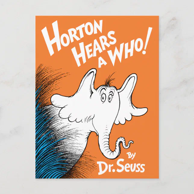 Dr Seuss Horton Hears A Who The Book Postcard Zazzle