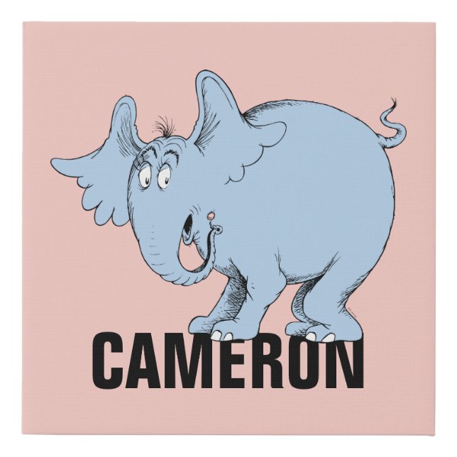 Dr. Seuss | Horton Hears Whos Faux Canvas Print (Front)