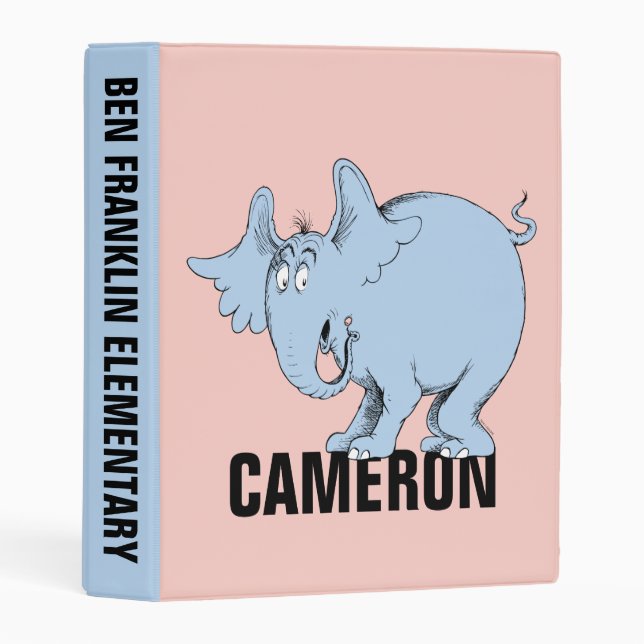 Dr. Seuss | Horton Hears Whos Mini Binder (Front/Spine)