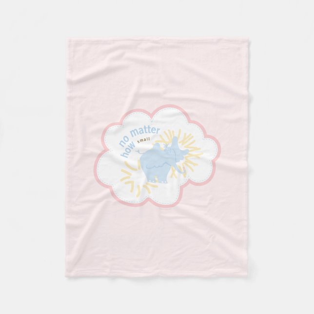 Dr. Seuss Horton | No Matter How Small Fleece Blanket (Front)