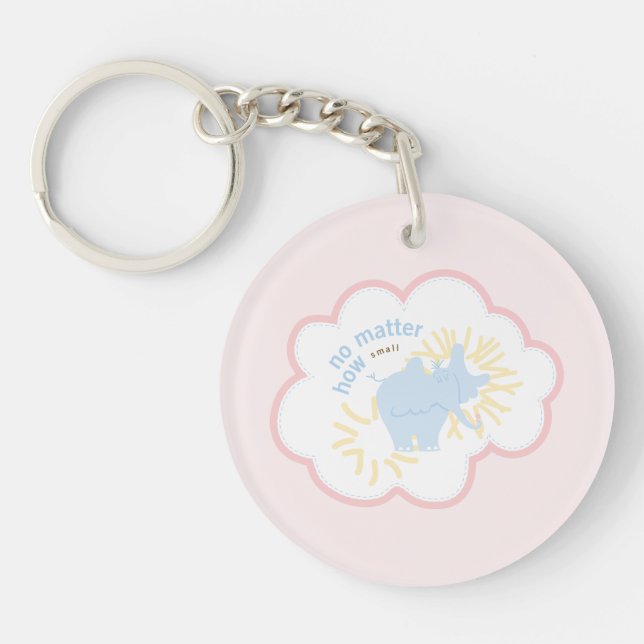 Dr. Seuss Horton | No Matter How Small Keychain (Front)
