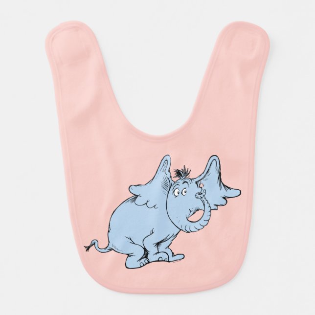 Dr. Seuss | Horton Side Look Baby Bib (Front)