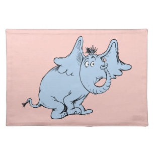 Dr. Seuss Horton Side Look Cloth Placemat