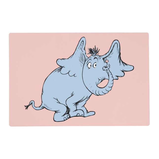 Dr. Seuss | Horton Side Look Placemat (Front)