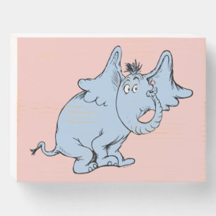 Dr. Seuss Horton Side Look Wooden Box Sign