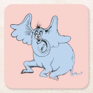 Dr. Seuss   Horton & the Speck of Dust Square Paper Coaster