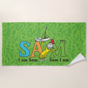 Dr. Seuss I Am Sam. Sam I Am. Beach Towel