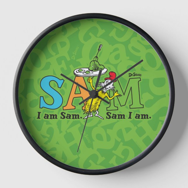 Dr. Seuss | I Am Sam. Sam I Am. Clock (Front)