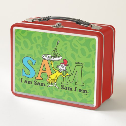 Dr Seuss  I Am Sam Sam I Am Metal Lunch Box