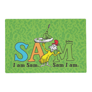 Dr. Seuss   I Am Sam. Sam I Am. Placemat
