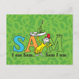 Dr. Seuss I Am Sam. Sam I Am. Postcard