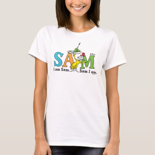 Dr Seuss  I Am Sam Sam I Am T_Shirt