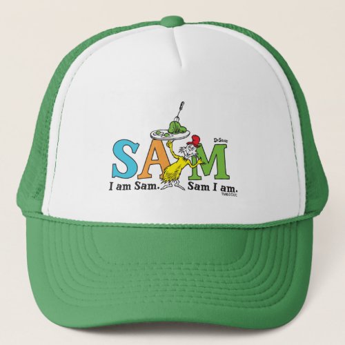 Dr Seuss  I Am Sam Sam I Am Trucker Hat