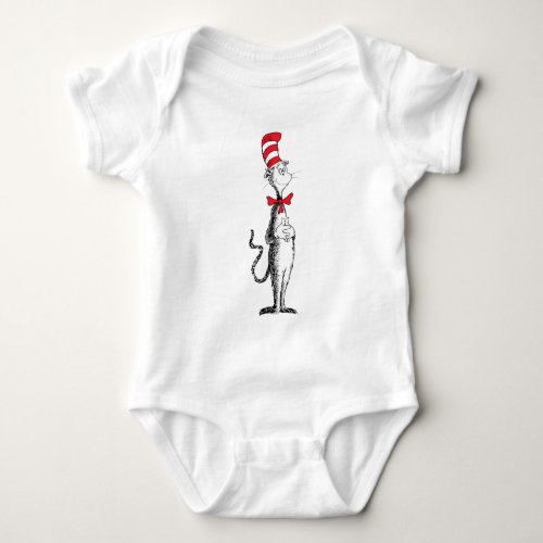 Dr Seuss I Cat in the Hat Standing Tall Baby Bodysuit