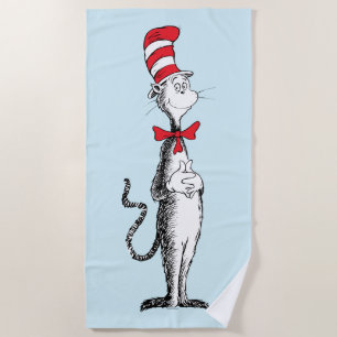 Dr. Seuss I Cat in the Hat Standing Tall Beach Towel