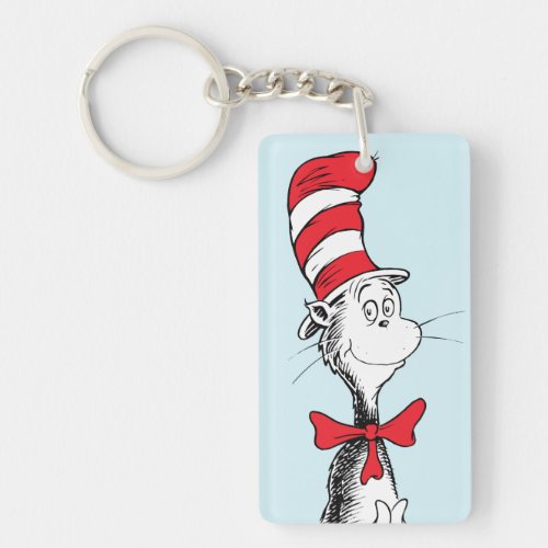 Dr Seuss I Cat in the Hat Standing Tall Keychain