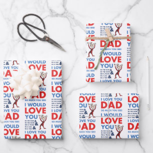 Dr. Seuss I Love You Dad So Much You See Wrapping Paper Sheets